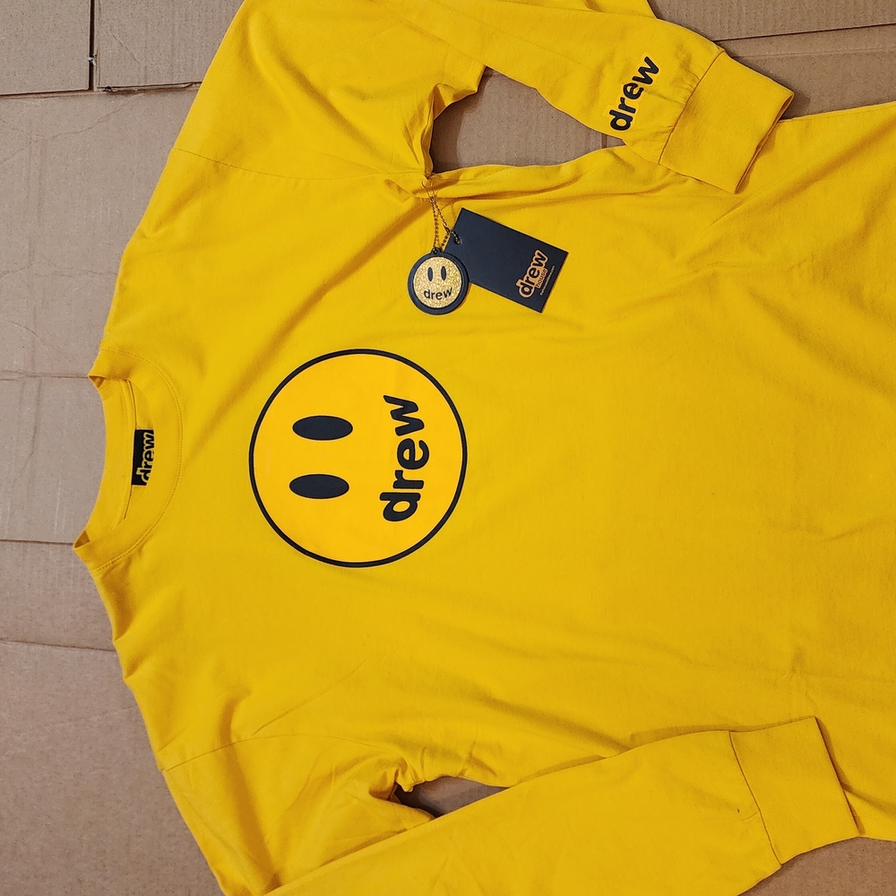 Drew Yellow Smiley Face Long Sleeve Shirt
